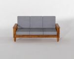 Sheesham Wood Sofa Set 4 Seater - Image 12