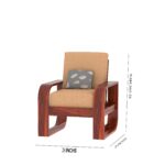 Sheesham Solid Wood 5 Seater Sofa Set Without Centre Table - Image 15