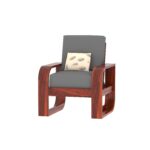 Sheesham Wood 4 Seater Sofa - Image 20