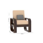 Sheesham Wood 6 Seater Sofa - Image 7