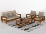 Sheesham Wood Sofa Set 5 Seater - Image 3