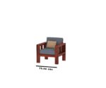 FrontWood Sheesham Wood Cushioned Sofa Set for Living Room - Image 3