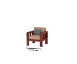 FrontWood Sheesham Wood Cushioned Sofa Set for Living Room - Image 11