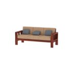 FrontWood Sheesham Wood Cushioned Sofa Set for Living Room - Image 13