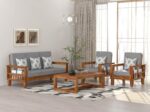Sheesham Wood Sofa Set 5 Seater - Image 28