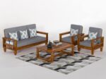 Sheesham Wood Sofa Set 5 Seater - Image 30