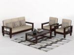 Sheesham Wood Sofa Set 5 Seater - Image 12