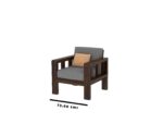 FrontWood Sheesham Wood Cushioned Sofa Set for Living Room - Image 19