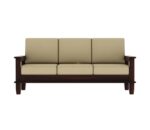 Solid Sheesham Wood 5 Seater Sofa Set with 40 Density Cushions - Image 6