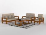 FrontWood Sheesham Wood Sofa Set With Side Magazine Holder - Image 20