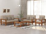 FrontWood Sheesham Wood Sofa Set With Side Magazine Holder - Image 19