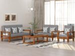 FrontWood Sheesham Wood Sofa Set With Side Magazine Holder - Image 41