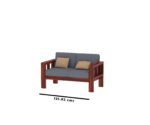 FrontWood Sheesham Wood Cushioned Sofa Set for Living Room - Image 36