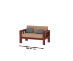 FrontWood Sheesham Wood Cushioned Sofa Set for Living Room - Image 40