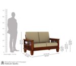 Solid Sheesham Wood 6 Seater Sofa Set - Image 20