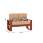 Sheesham Wood 6 Seater Sofa - Image 20