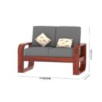 Sheesham Wood 6 Seater Sofa - Image 27