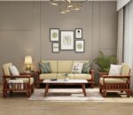 Solid Sheesham Wood 6 Seater Sofa Set - Image 28