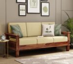 Solid Sheesham Wood 6 Seater Sofa Set - Image 30