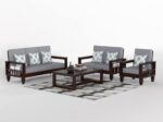 FrontWood Sheesham Wood Sofa Set With Side Magazine Holder - Image 84