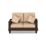 FrontWood Sheesham Wood 6 Seater Sofa Set 3+2+1 in Walnut Finish - Image 3