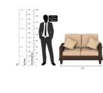 FrontWood Sheesham Wood 6 Seater Sofa Set 3+2+1 in Walnut Finish - Image 5
