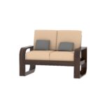 Sheesham Wood 6 Seater Sofa - Image 4