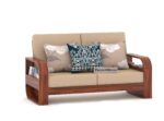FrontWood Sheesham Wood Round Arm Sofa Set for Living Room - Image 21