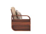 FrontWood Sheesham Wood Round Arm Sofa Set for Living Room - Image 22