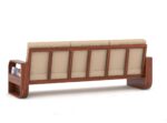 FrontWood Sheesham Wood Round Arm Sofa Set for Living Room - Image 23
