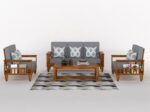 Sheesham Wood Sofa Set 7 Seater - Image 12