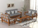 Sheesham Wood Sofa Set 7 Seater - Image 10