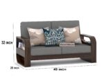 Sheesham Wood 7-Seater Sofa Set – Walnut Finish - Image 6