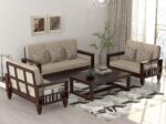 Sheesham Wood Sofa Set 7 Seater - Image 19