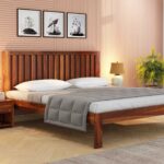 Caviar Solid Sheesham Wood Bed (Without Storage)