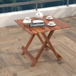 Sheesham Wood Foldable Square Tea Table