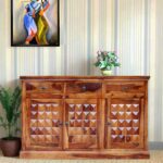 Furniture Way Sheesham Wood Sideboard Cabinet – None Finish (FW-SDB-001)