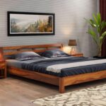Coral Solid Sheesham Wood Bed (Without Storage)