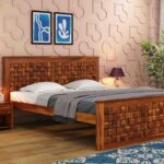 Flamingo Solid Sheesham Wood Bed (Without Storage)