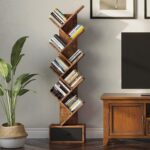 Sheesham Wood Tree Shape Bookshelf