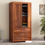 Sheesham Wood 2-Door Wardrobe