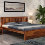 Funen Solid Sheesham Wood Bed (Without Storage)