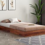 Bryan Trundle Solid Sheesham Wood Bed (Without Storage)