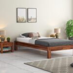 Hout Solid Sheesham Wood Bed (Without Storage)