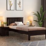 FurnitureWay Venus Sheesham Wood Single Bed – Walnut Finish